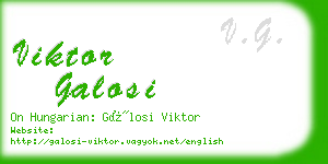 viktor galosi business card